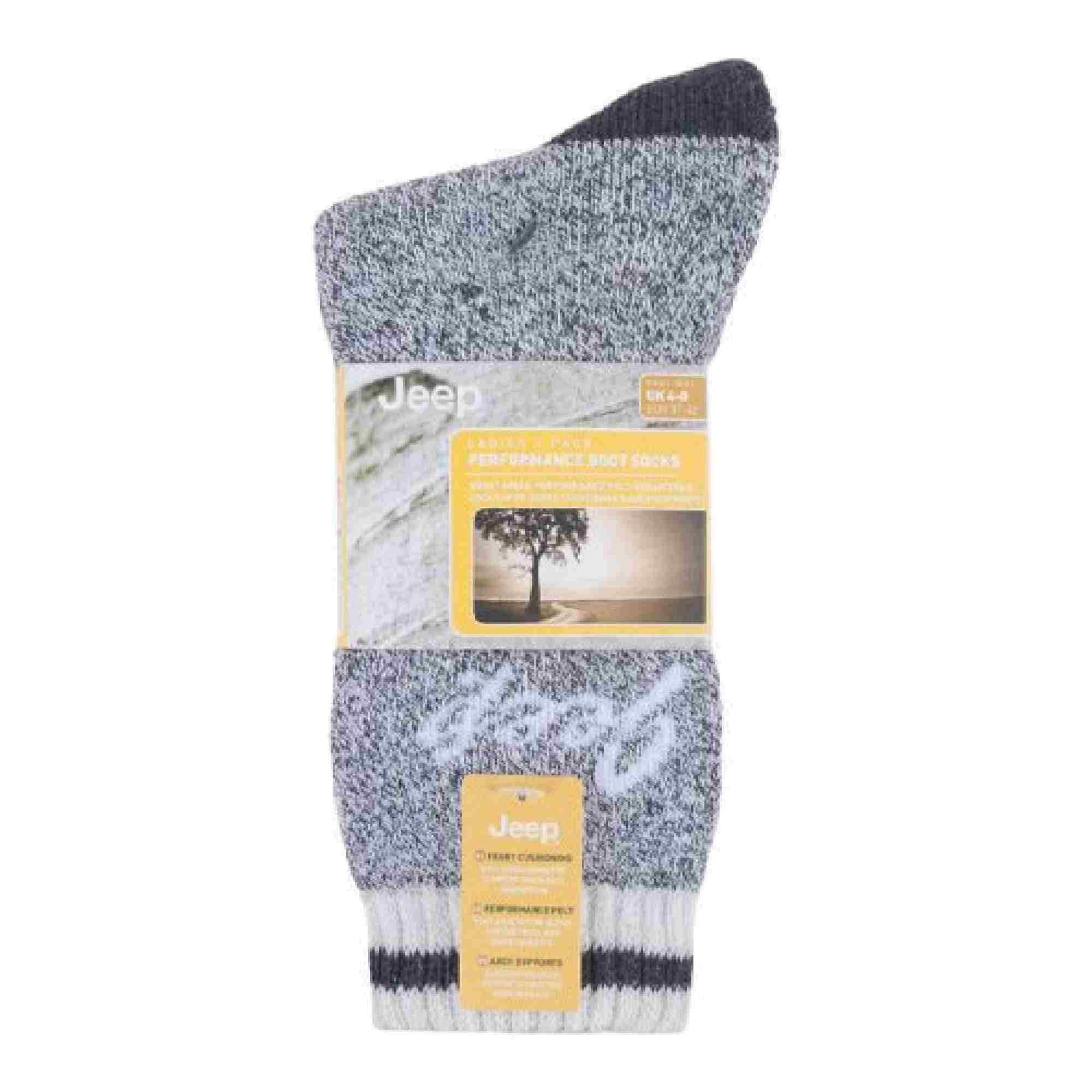 3 Pack Ladies Performance Heavy Duty Cushioned Hiking Boot Socks