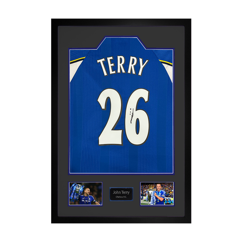 John Terry Signed Chelsea Shirt Premium Frame
