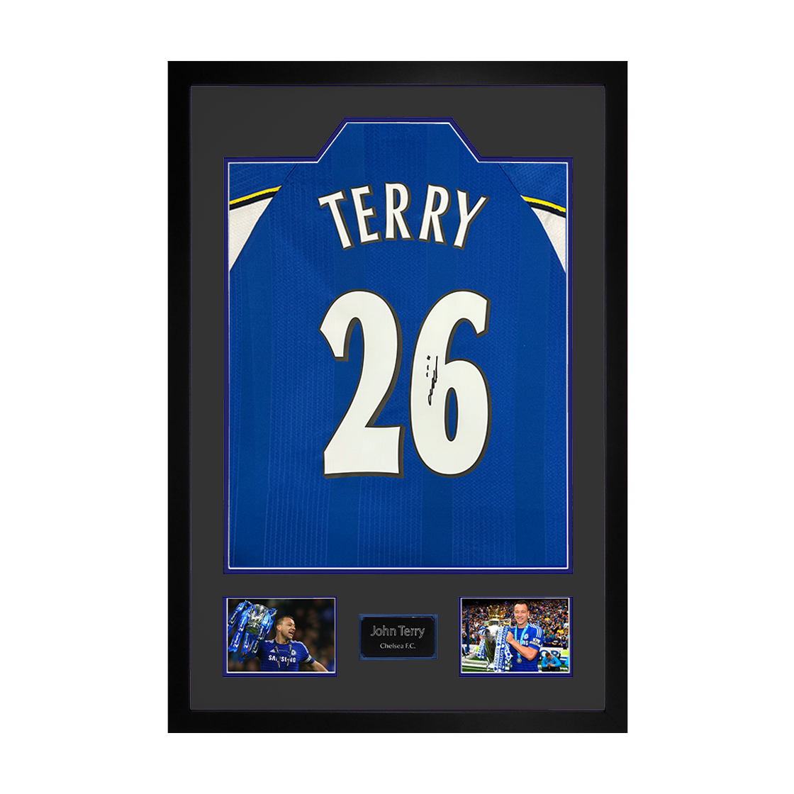 John Terry Signed Chelsea Shirt Premium Frame