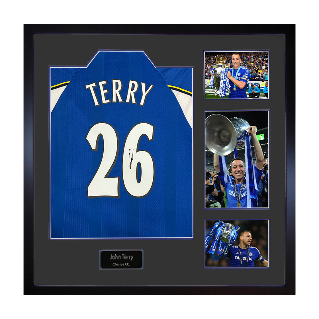 John Terry Signed Chelsea Shirt Elite Frame