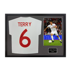 John Terry Signed England Shirt Classic Frame