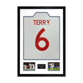 John Terry Signed England Shirt Premium Frame