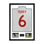 John Terry Signed England Shirt Premium Frame