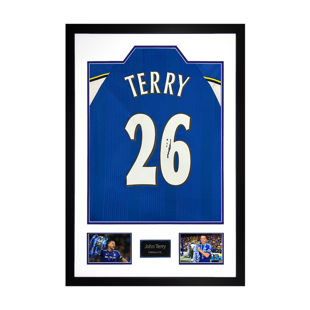 John Terry Signed Chelsea Shirt Premium Frame