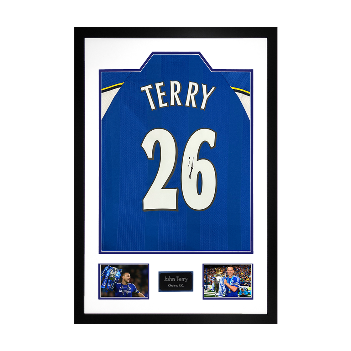John Terry Signed Chelsea Shirt Premium Frame