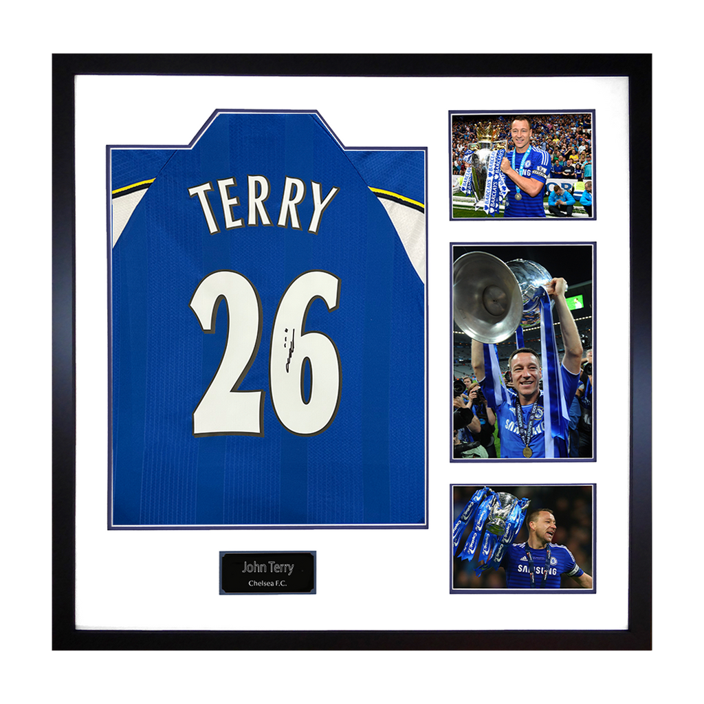 John Terry Signed Chelsea Shirt Elite Frame