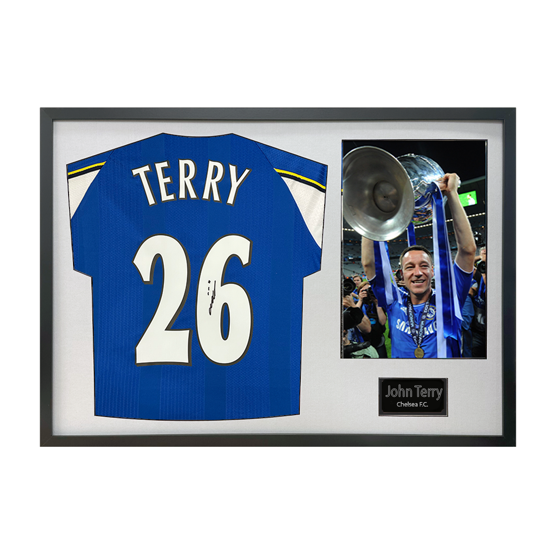 John Terry Signed Chelsea Shirt Classic Frame