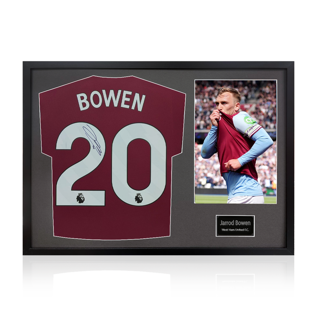 Jarrod Bowen Signed West Ham United Shirt Classic Frame