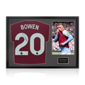 Jarrod Bowen Signed West Ham United Shirt Classic Frame