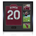 Jarrod Bowen Signed West Ham United Shirt Elite Frame