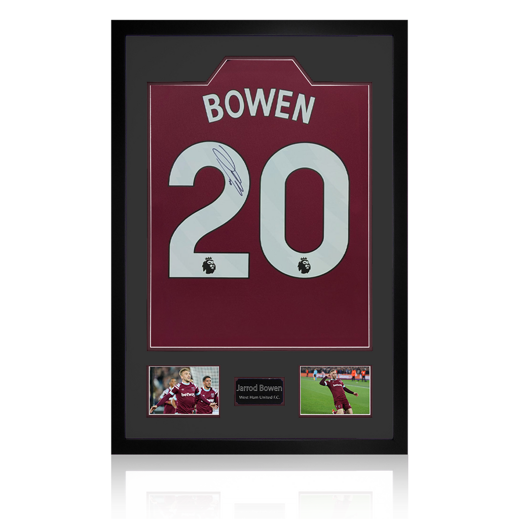 Jarrod Bowen Signed West Ham United Shirt Premium Frame