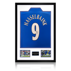 Jimmy Floyd Hasselbaink Signed Chelsea Shirt Premium Frame