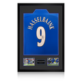 Jimmy Floyd Hasselbaink Signed Chelsea Shirt Premium Frame