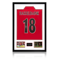 Jimmy Floyd Hasselbaink Signed Middlesbrough Shirt Premium Frame