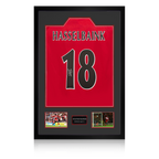 Jimmy Floyd Hasselbaink Signed Middlesbrough Shirt Premium Frame