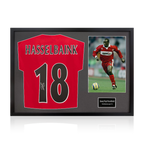Jimmy Floyd Hasselbaink Signed Middlesbrough Shirt Classic Frame