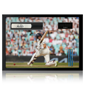 Joe Root Signed Mini Cricket Bat Iconic Frame.