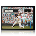 Joe Root Signed Mini Cricket Bat Iconic Frame.