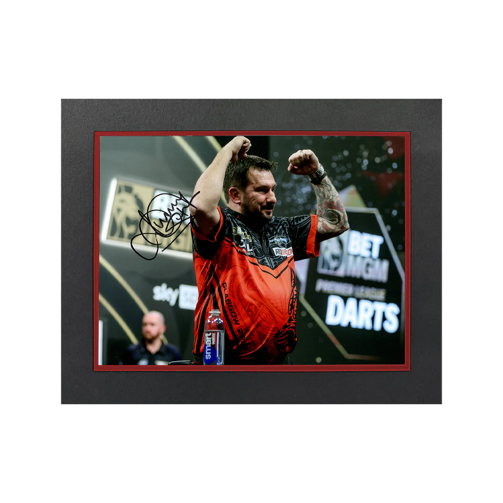 Jonny Clayton Signed 16x12 Image Deluxe Mount #1