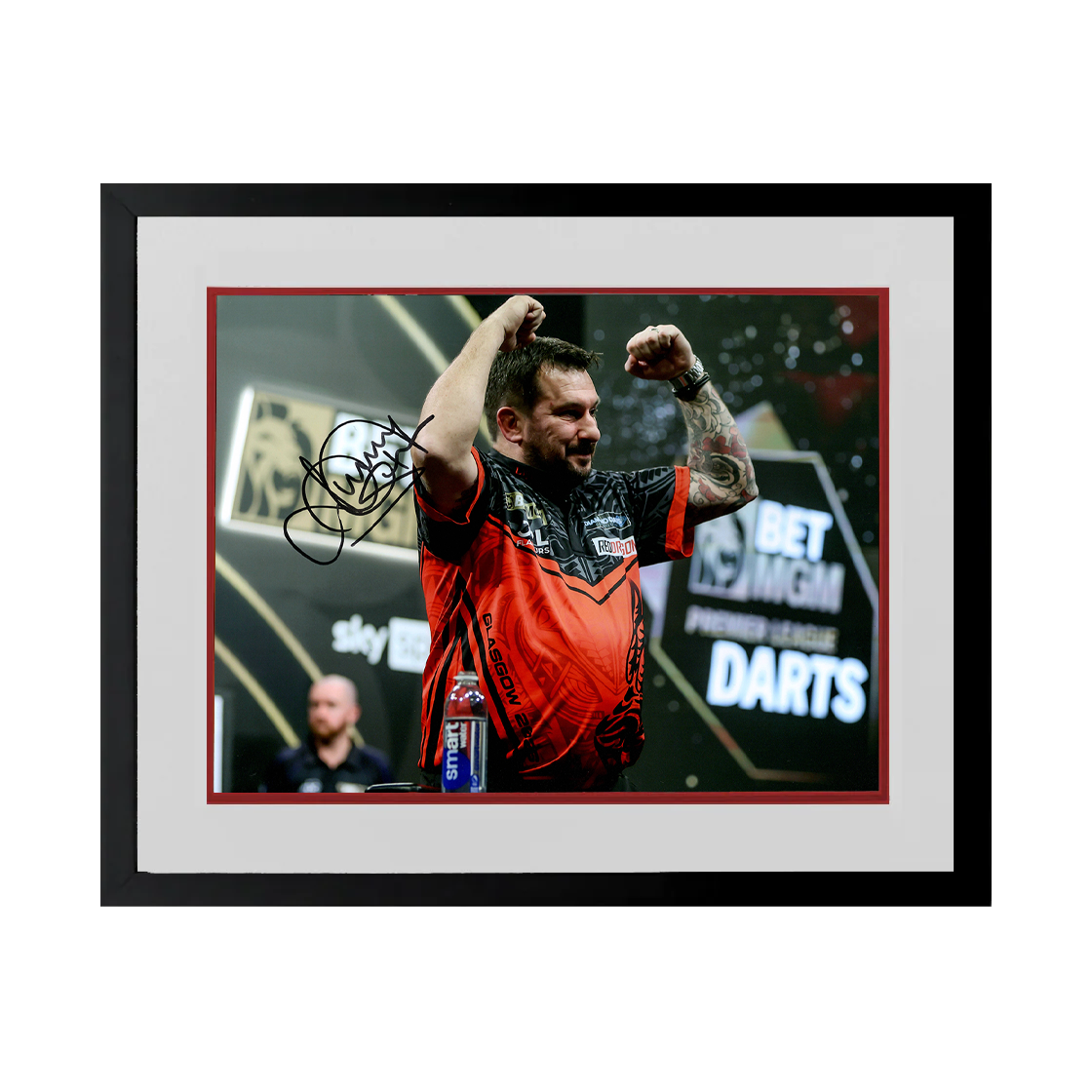 Jonny Clayton Signed 16x12 Image Deluxe Mount Frame #1