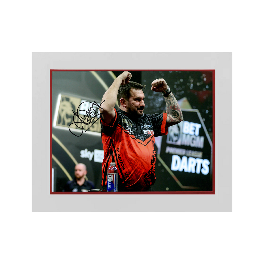 Jonny Clayton Signed 16x12 Image Deluxe Mount #1