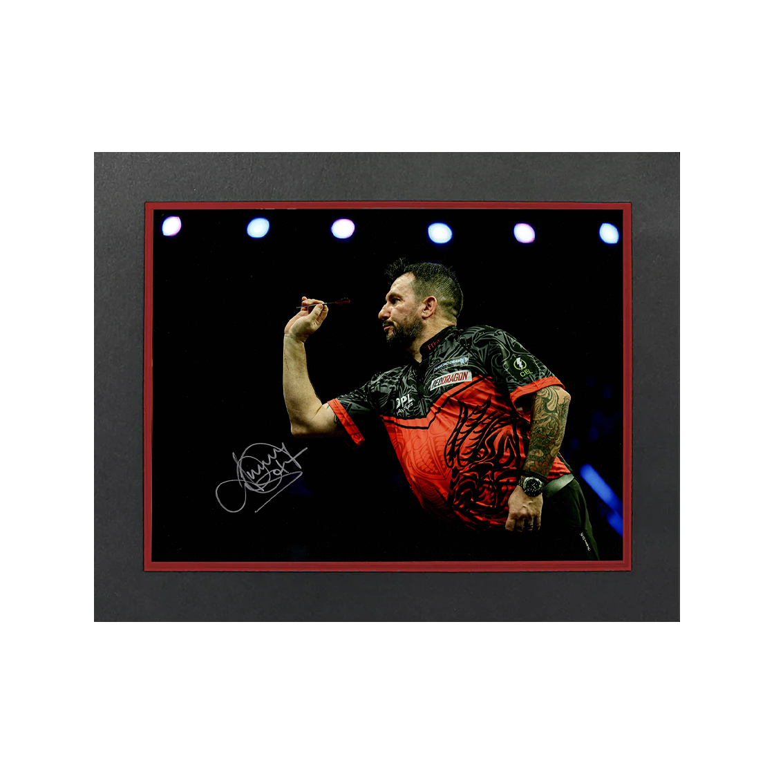 Jonny Clayton Signed 16x12 Image Deluxe Mount #3