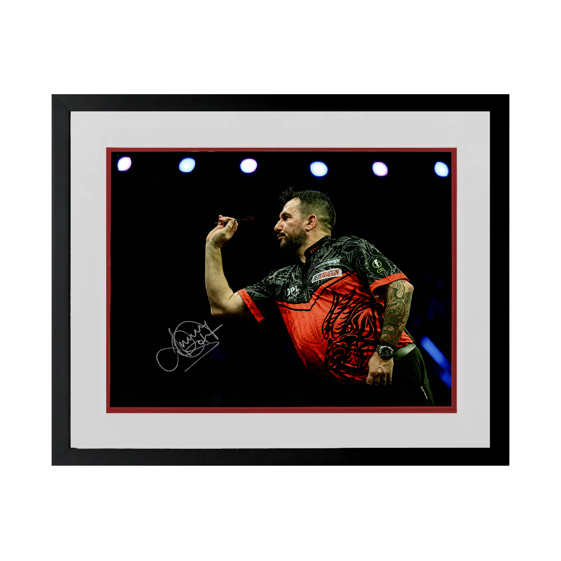 Jonny Clayton Signed 16x12 Image Deluxe Mount Frame #3