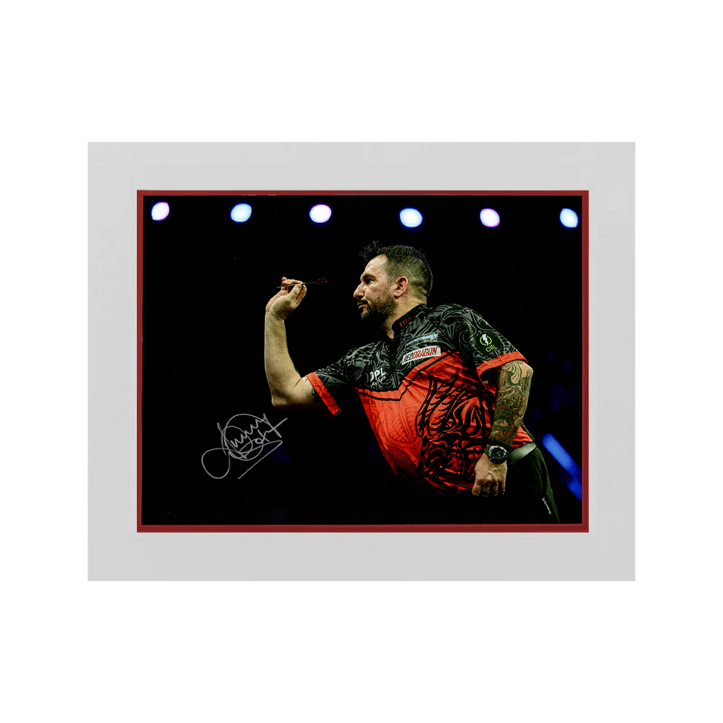 Jonny Clayton Signed 16x12 Image Deluxe Mount #3