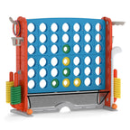 Jumbo 4-in-a Row Game Set with Basketball Hoop and 42 Rings-Green & White