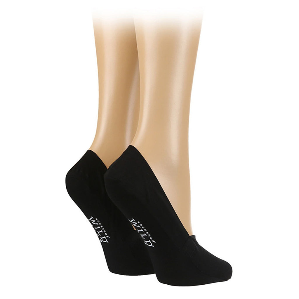 4 Pack Ladies Bamboo No Show Socks: Invisible Socks with Silicone Heel Grip