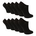 10 Pairs Ladies Bamboo Trainer Socks with Reinforced Heel & Toe