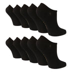10 Pairs Ladies Bamboo Trainer Socks with Reinforced Heel & Toe