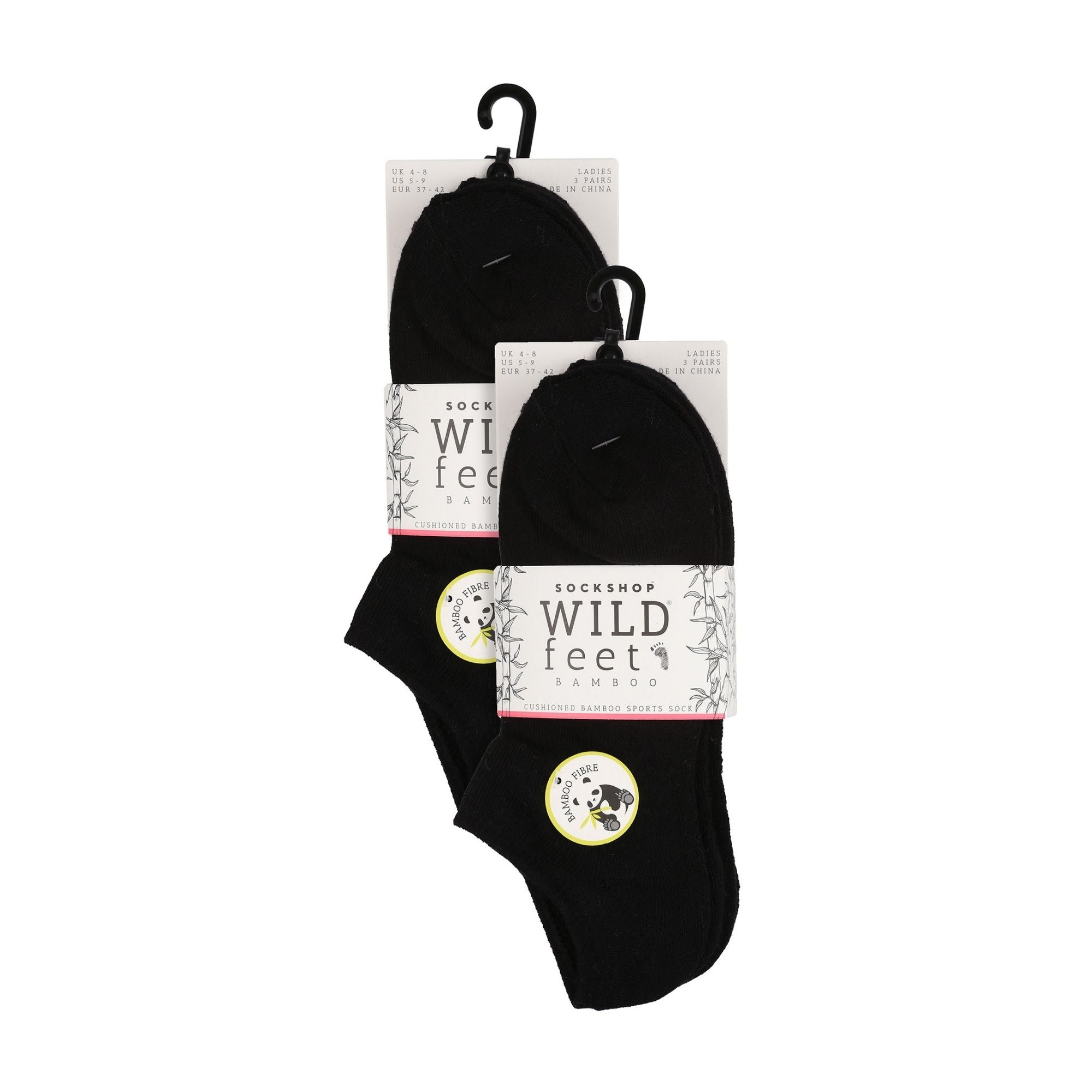 6 Pack Ladies Bamboo Sport Trainer Socks: Low Cut, Cushioned, Athletic Socks
