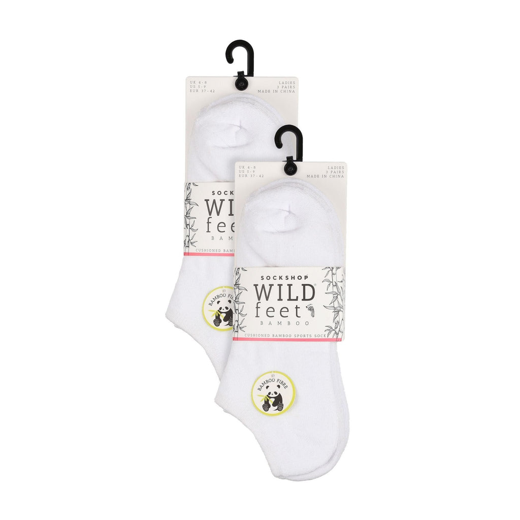 6 Pack Ladies Bamboo Sport Trainer Socks: Low Cut, Cushioned, Athletic Socks