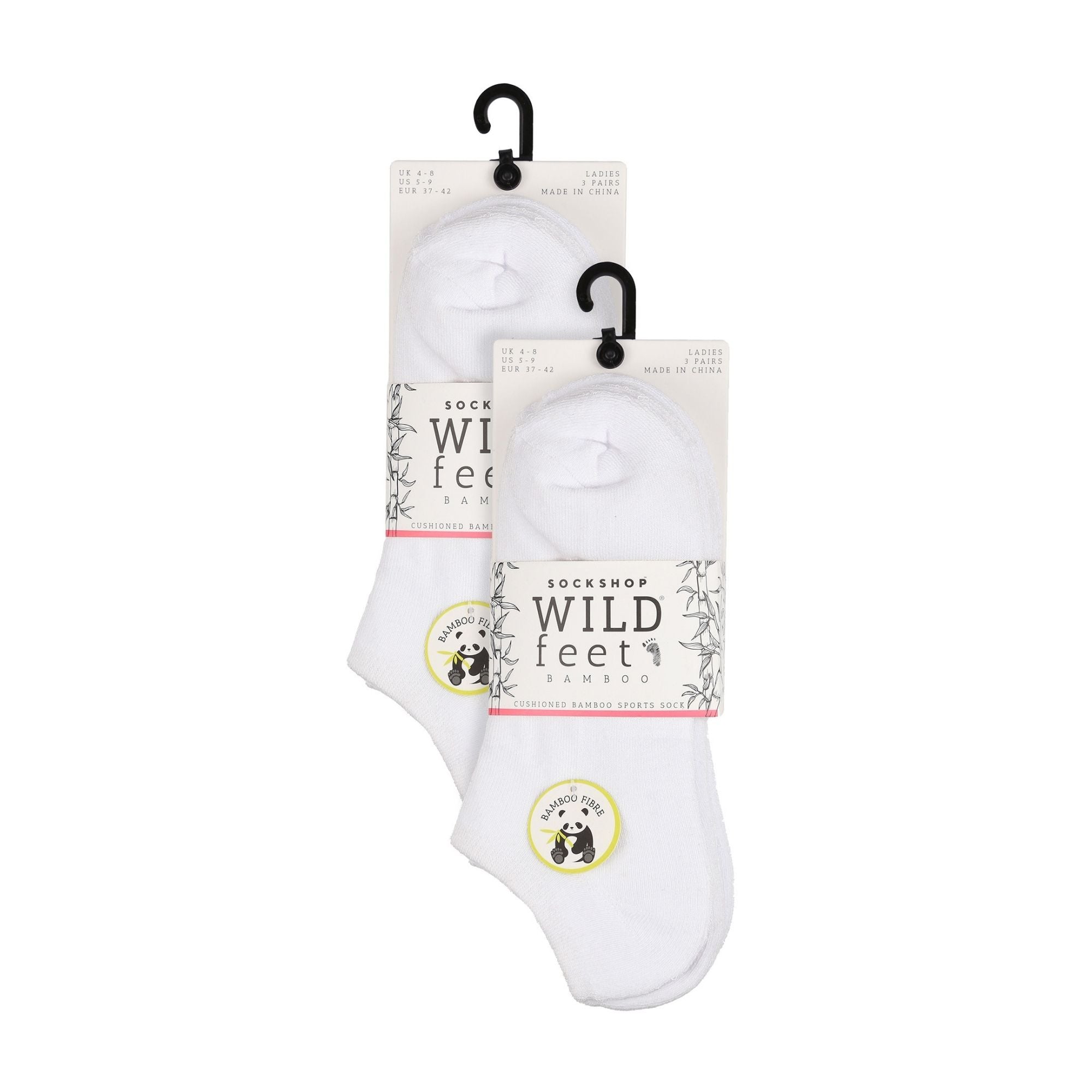6 Pack Ladies Bamboo Sport Trainer Socks: Low Cut, Cushioned, Athletic Socks