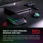 GameSir  VX2 AimSiwtch One-handed Wireless Gaming Keyboard & Mouse Kit(Black)