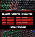 iMICE AK-400 USB Interface 104 Keys Wired Colorful Backlight Gaming Keyboard for Computer PC Laptop(Black)