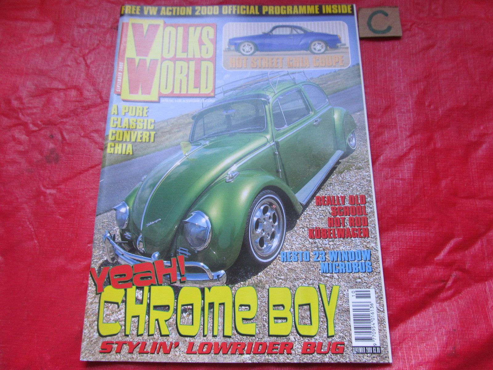 VOLKS WORLD VW MAGAZINE September 2000 GHIA COUPE-KUBELWAGEN-23 WINDOW MICROBUS