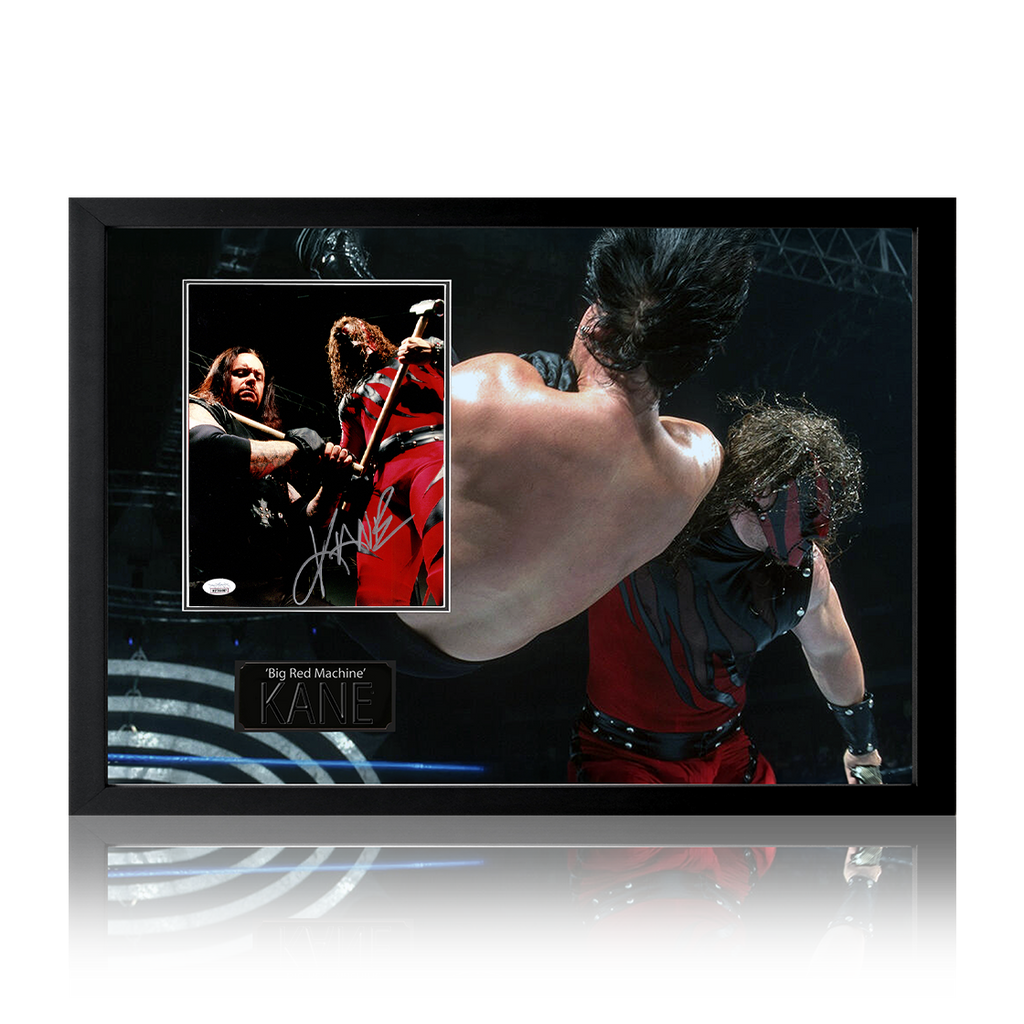 Kane "Big Red Machine" Signed Image Iconic Frame (JSA)