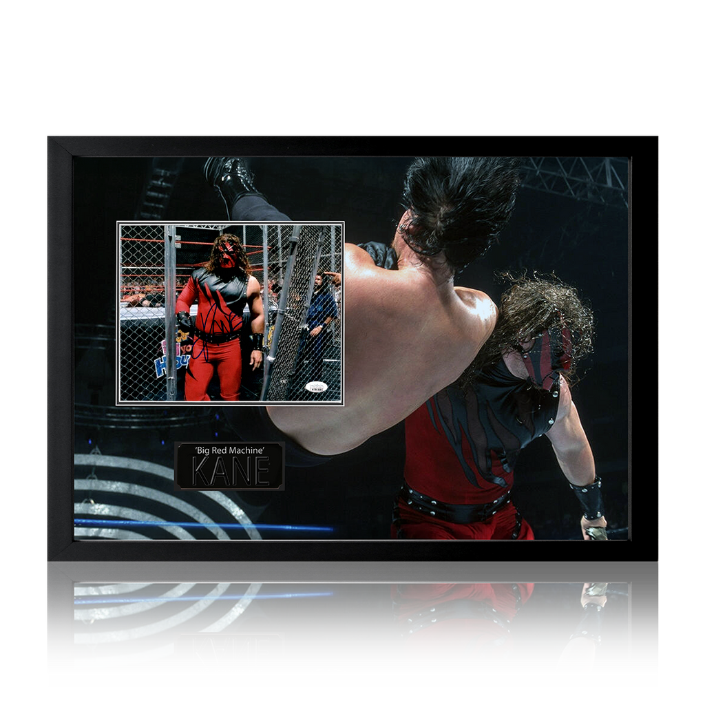 Kane "Big Red Machine" Signed Image Iconic Frame (JSA)