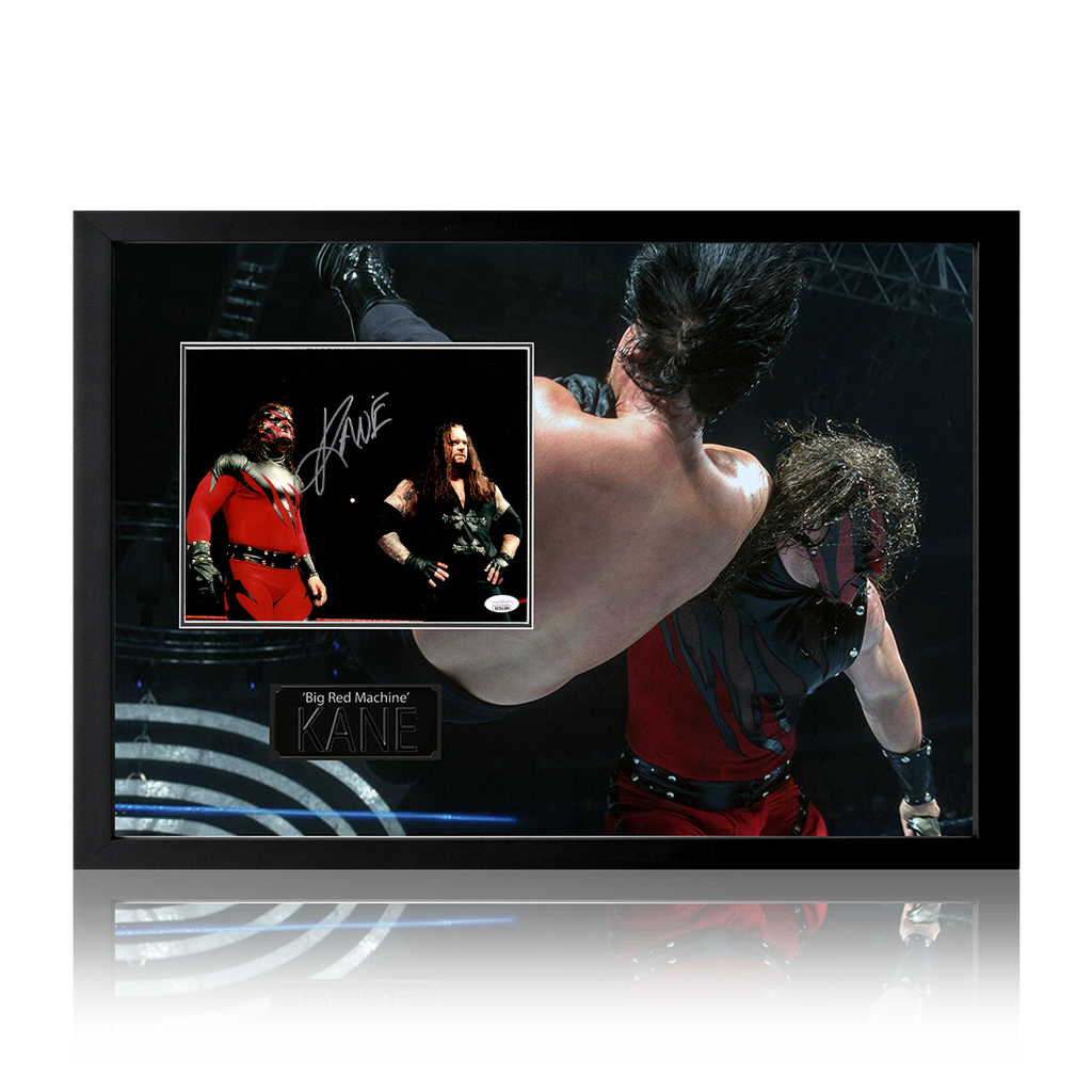 Kane "Big Red Machine" Signed Image Iconic Frame (JSA)
