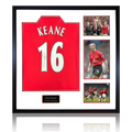 Roy Keane Signed Manchester United Shirt Elite Frame