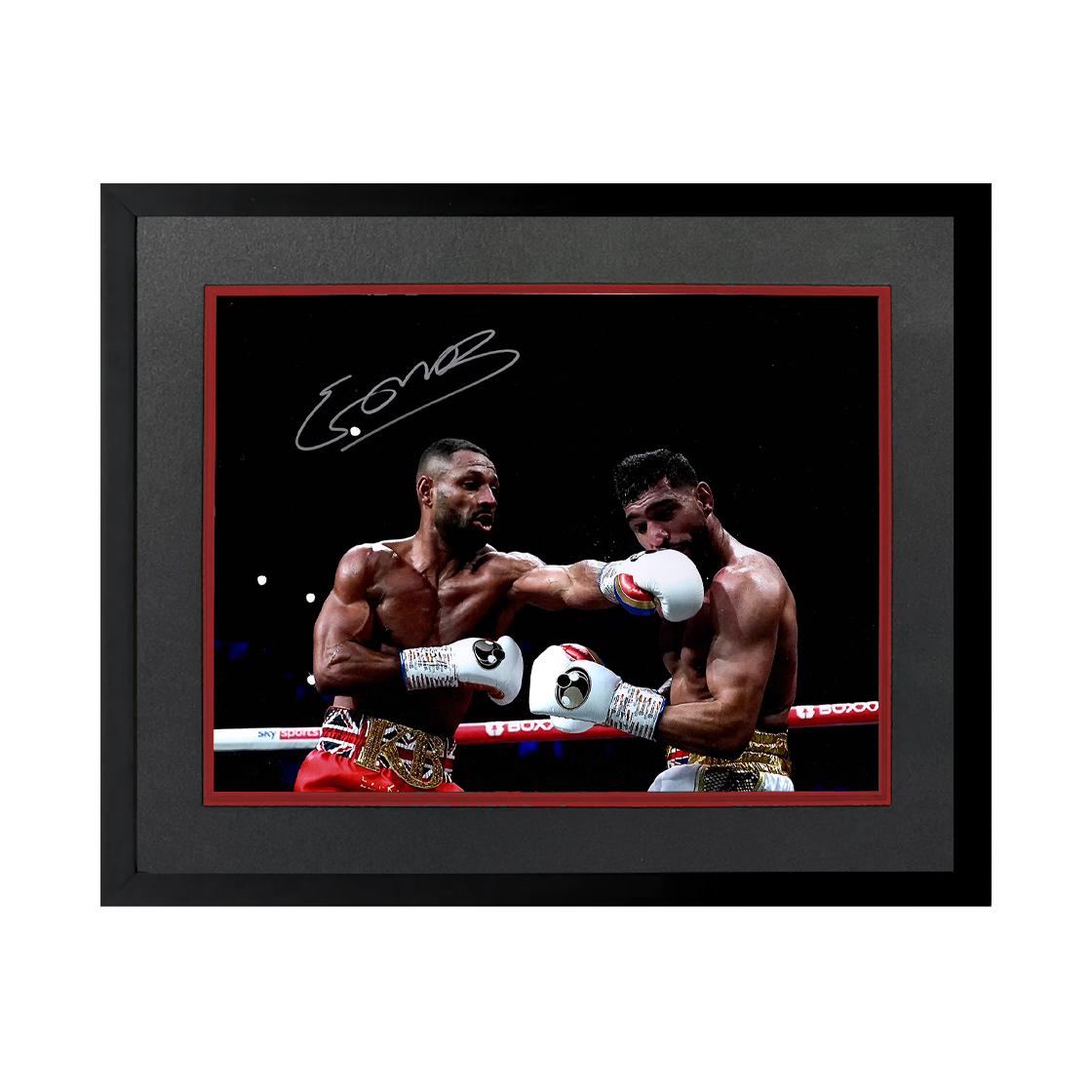 Kell Brook Signed 16x12 Image Deluxe Mount Frame