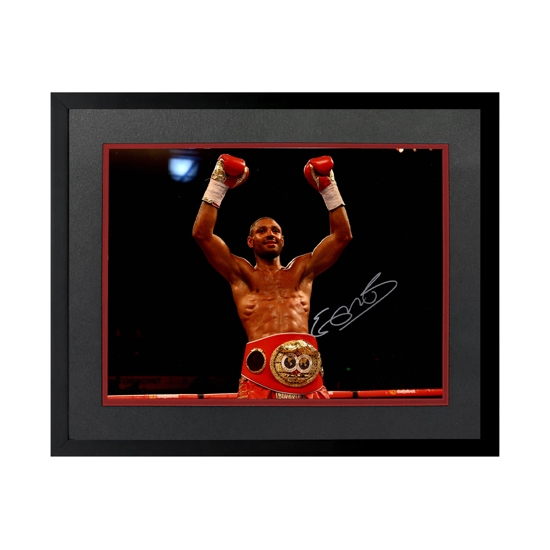 Kell Brook Signed 16x12 Image Deluxe Mount Frame