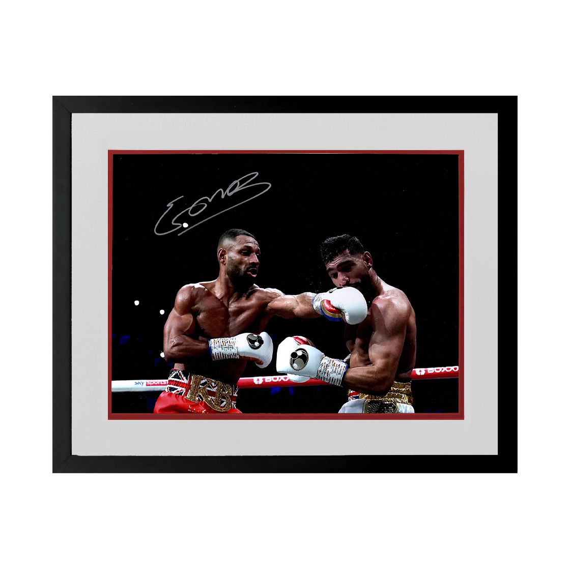 Kell Brook Signed 16x12 Image Deluxe Mount Frame