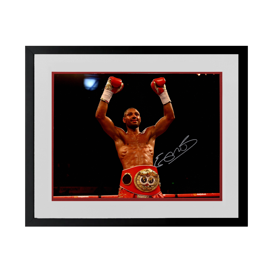 Kell Brook Signed 16x12 Image Deluxe Mount Frame