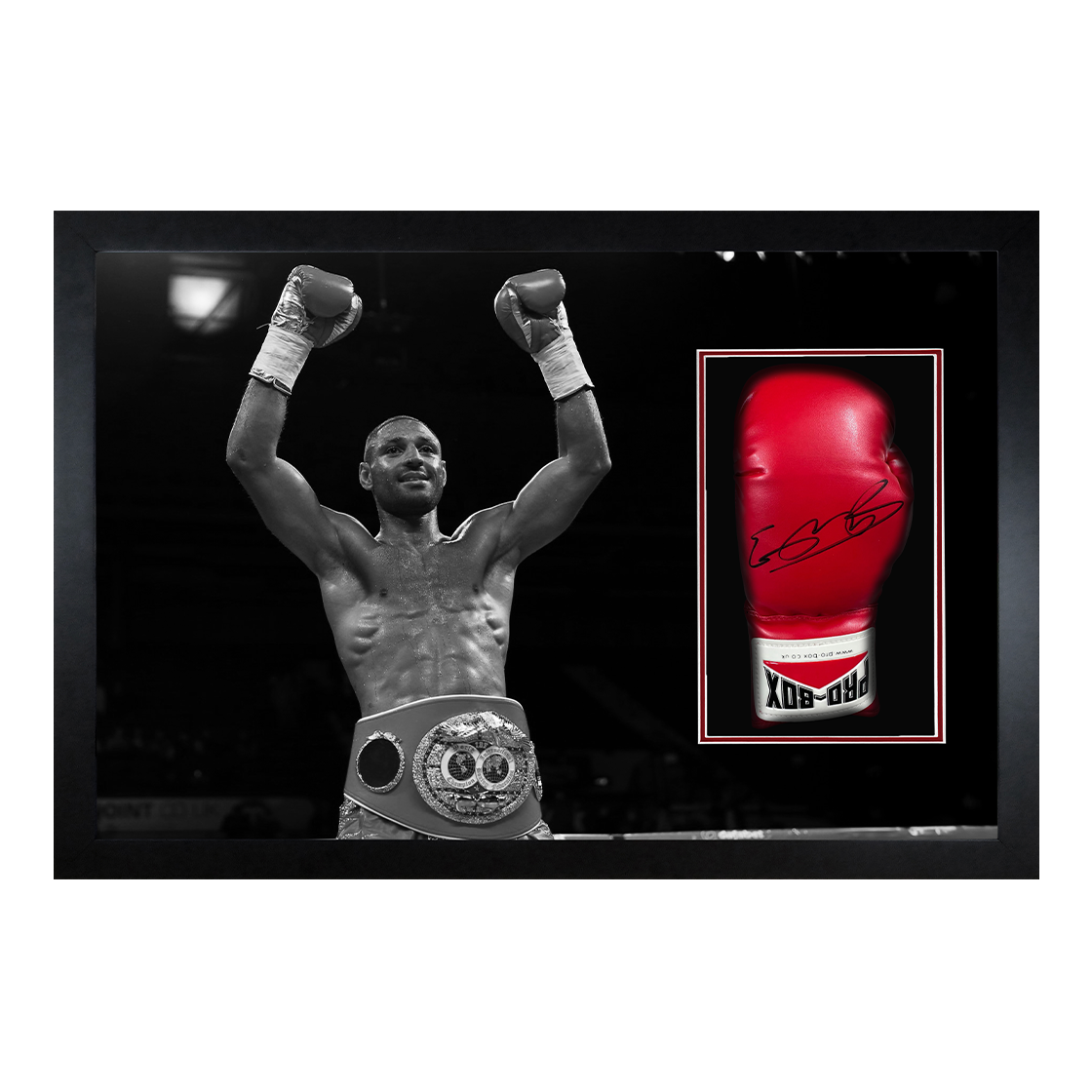 Kell Brook Signed Glove Iconic Frame