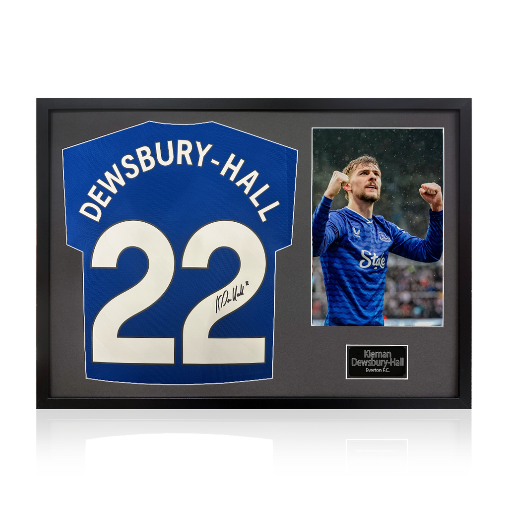Kiernan Dewsbury-Hall Signed Everton Shirt Classic Frame