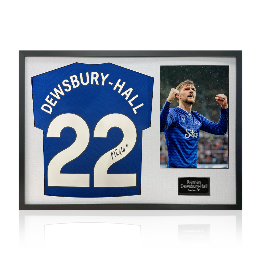 Kiernan Dewsbury-Hall Signed Everton Shirt Classic Frame