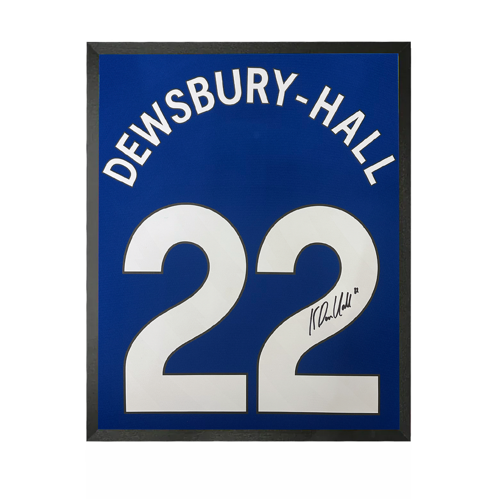 Kiernan Dewsbury-Hall Signed Everton Shirt Compact Frame